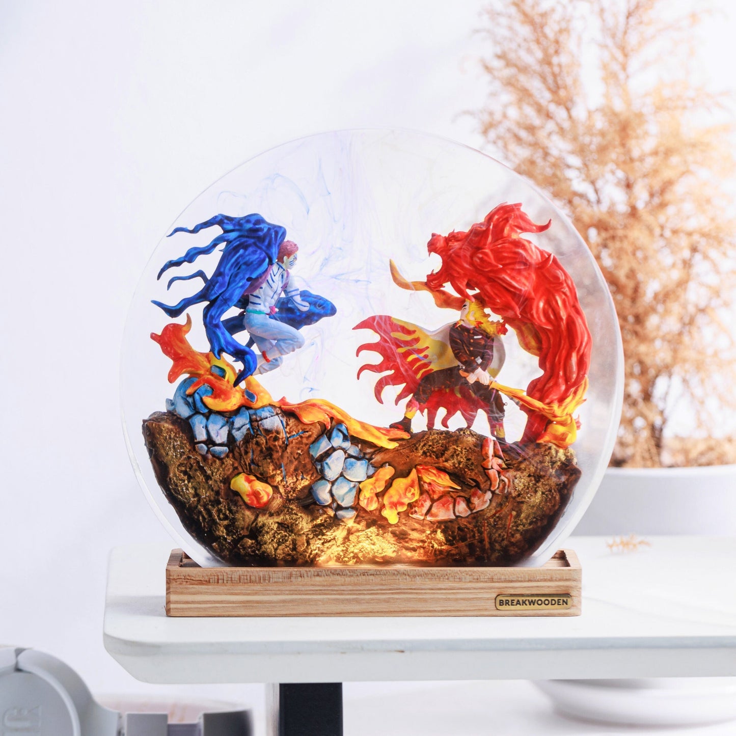 Demon Slayer Epoxy Resin Lamp