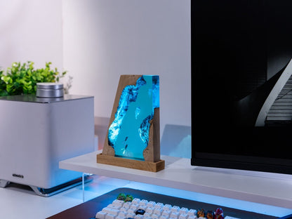 Jellyfish Ocean Resin Epoxy Lamp