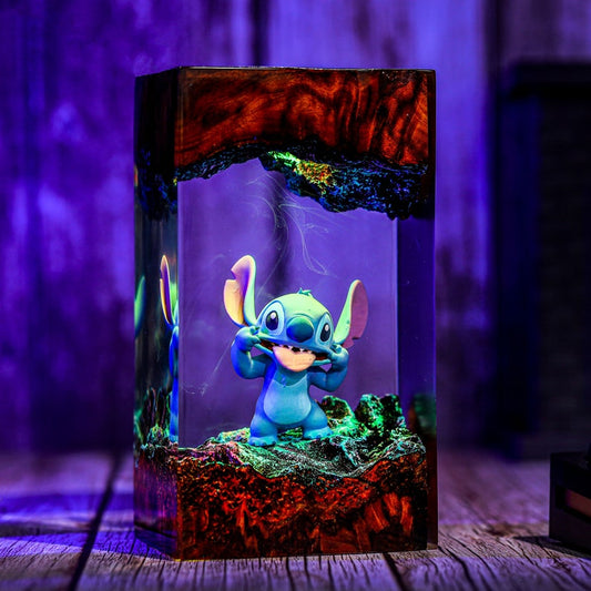 Cute Stitch Epoxy Night Light