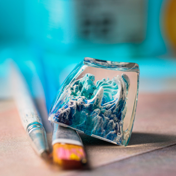 ALOLAN NINETALES POKEMON – ARTISAN KEYCAP