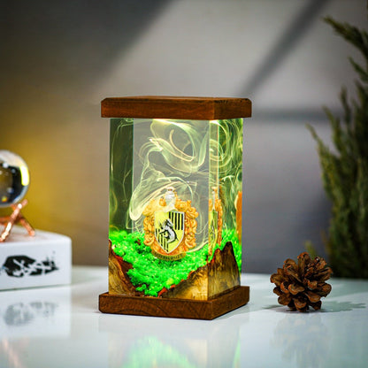 Slytherin House - Hogwarts School Epoxy Lamp