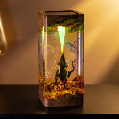 Godzilla Epoxy Resin Lamp