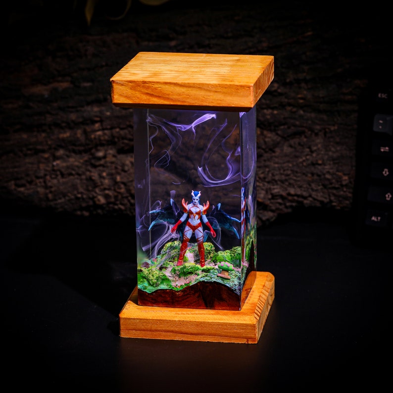 Queen of Pain from Dota 2 Epoxy Lamp