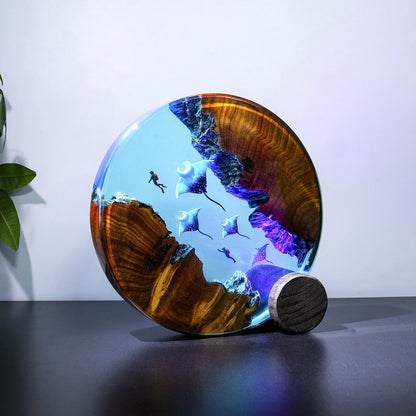 Mariana Trench Adventure Epoxy Lamp