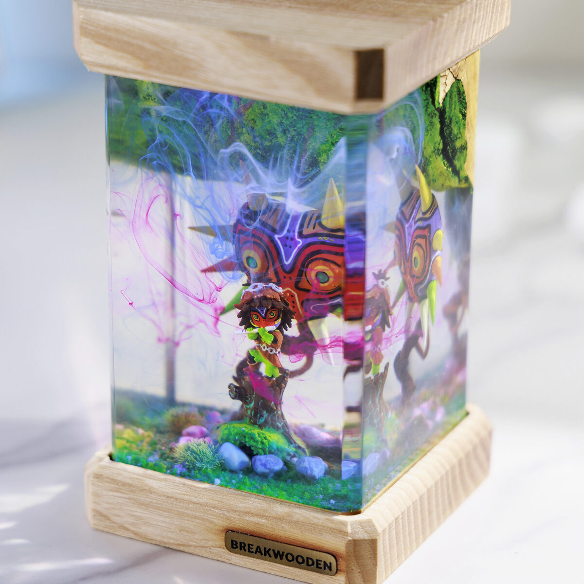 Majora Mask Resin Lamp