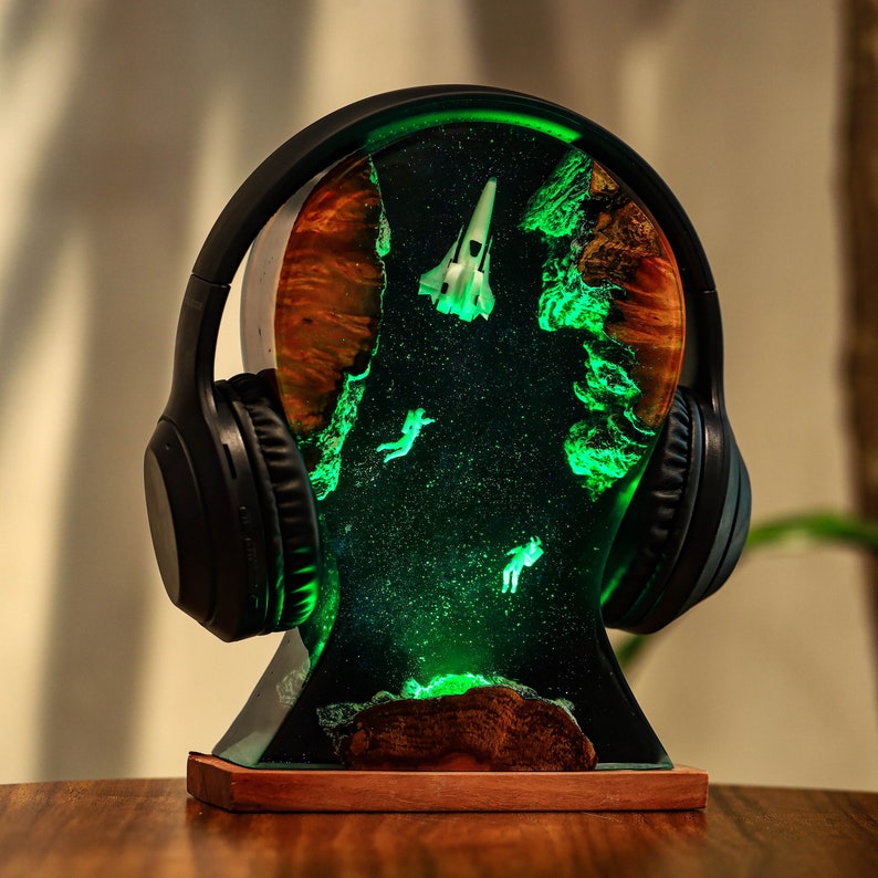 Whale Shark Headphone Stand Resin Lamp