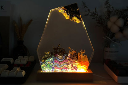 Umbreon Pokemon Resin Epoxy Lamp, Night Light