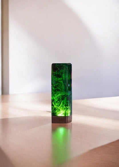 DEEP Green OCEAN Resin Epoxy Lamp