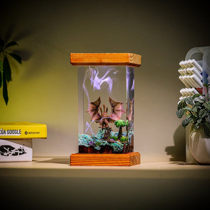 Monster King Ghidorah Epoxy Lamp