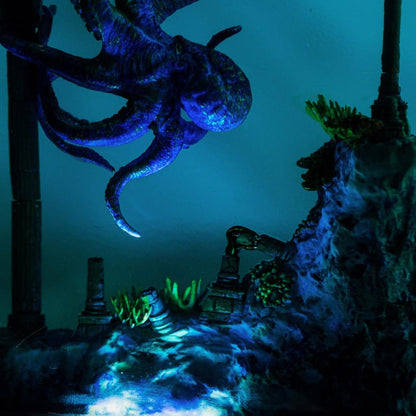 Octopus Resin Epoxy Lamp, Night Light