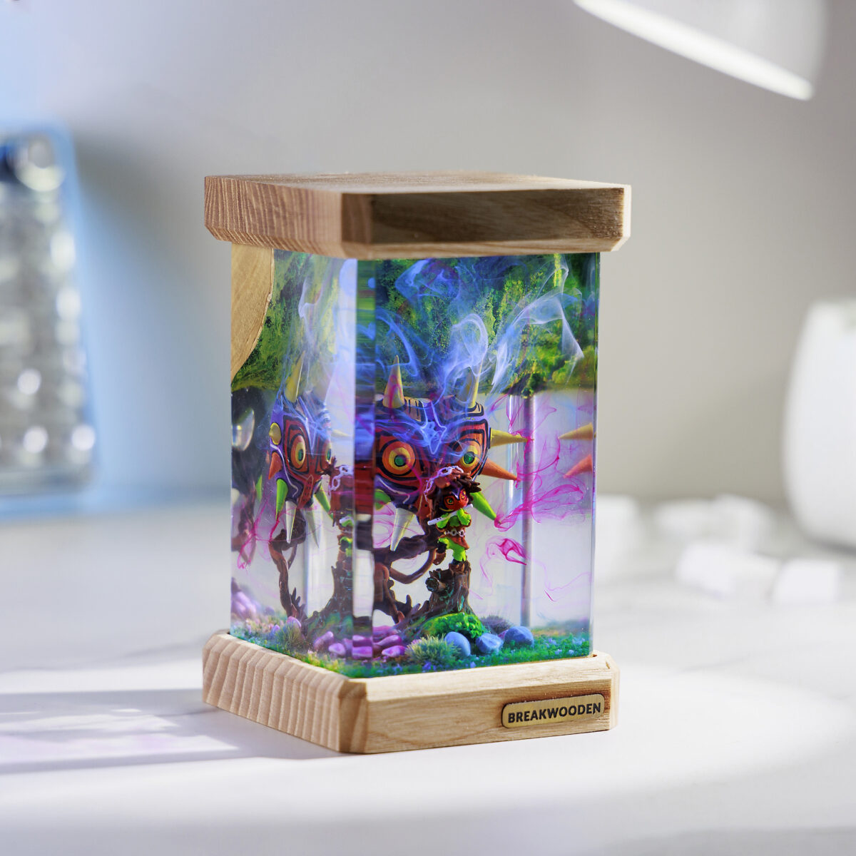 Majora Mask Resin Lamp