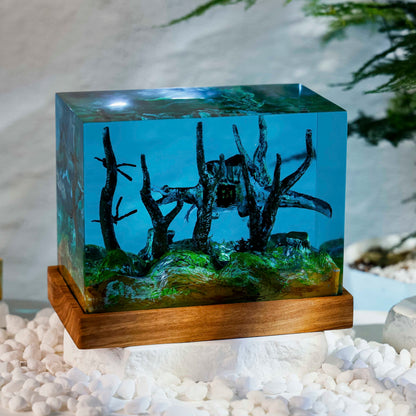 Ancient Dinosaur Diorama Resin Lamp