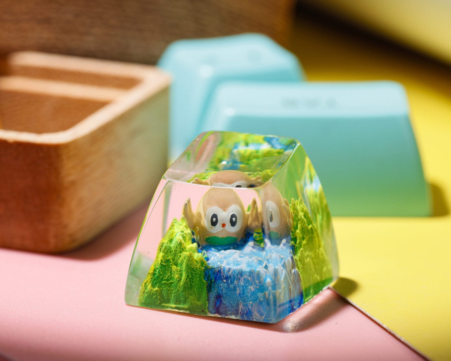 ROWLET POKEMON – ARTISAN KEYCAPS