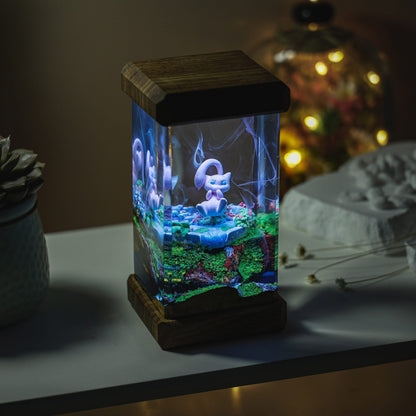 Mew Pokemon Resin Lamp