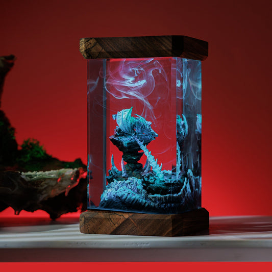 Mythology Dragon Resin Diorama Lamp