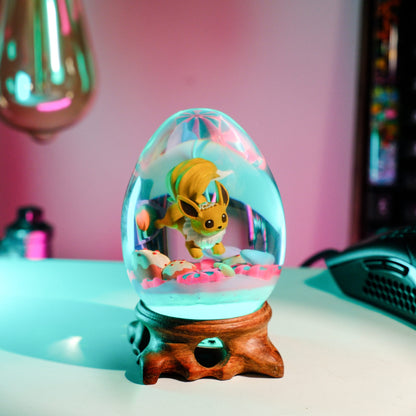 Adorable Eevee Resin Lamp Egg