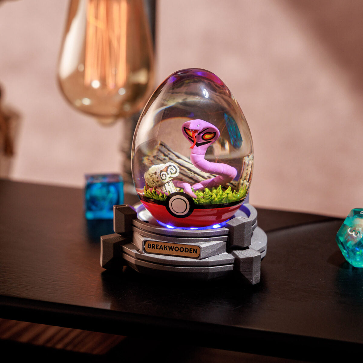 Arbok Pokemon Resin Lamp Egg