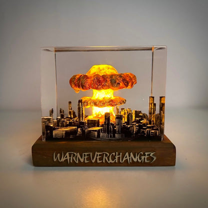 Explosion Atomic Bomb Resin Lamp