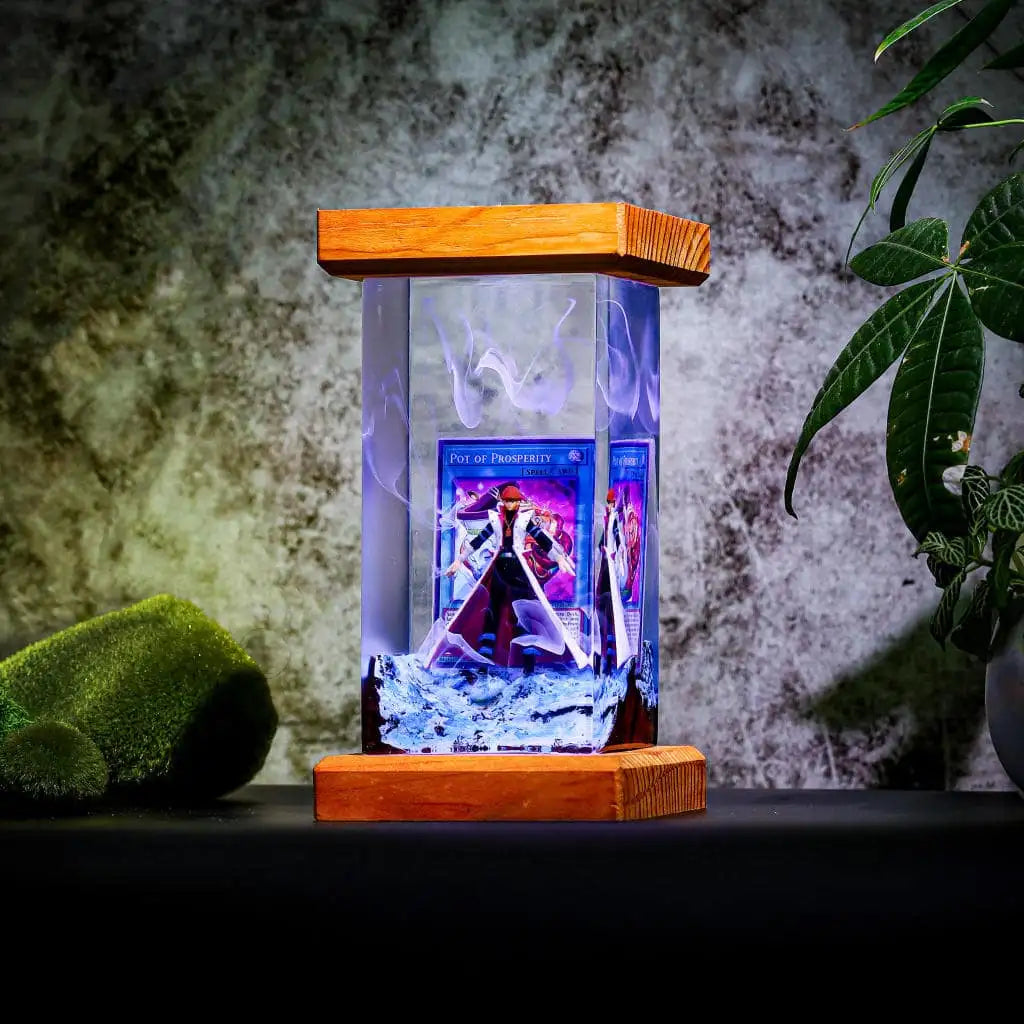 Kaiba Seto Yu Gi Oh Epoxy Resin Lamp