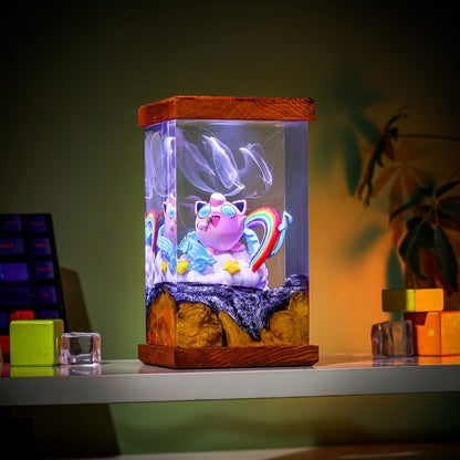 Jigglypuff Pokemon Epoxy Lamp