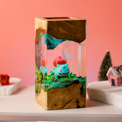 Bulbasaur Pokemon Resin Diorama Lamp