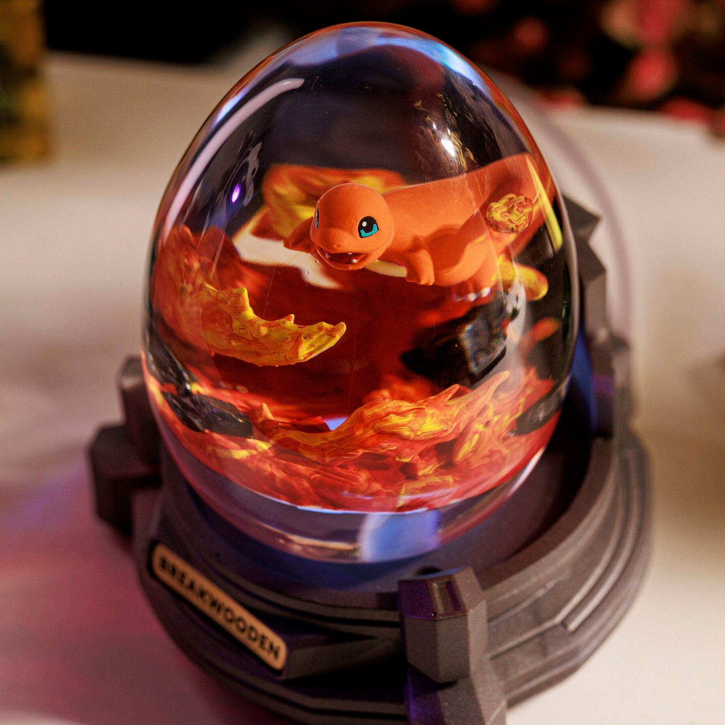 Fire Charmander Resin Lamp Egg