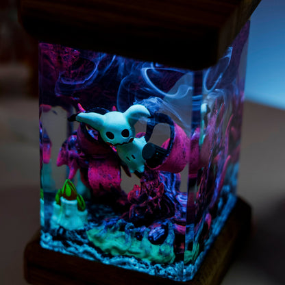 Mimikyu Pokemon Resin Diorama Lamp