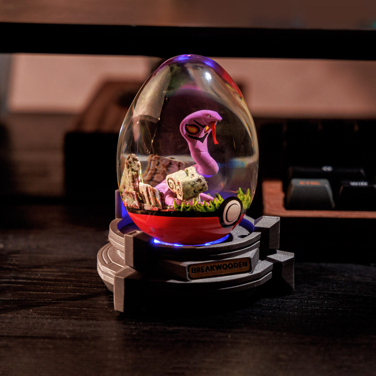 Arbok Pokemon Resin Lamp Egg