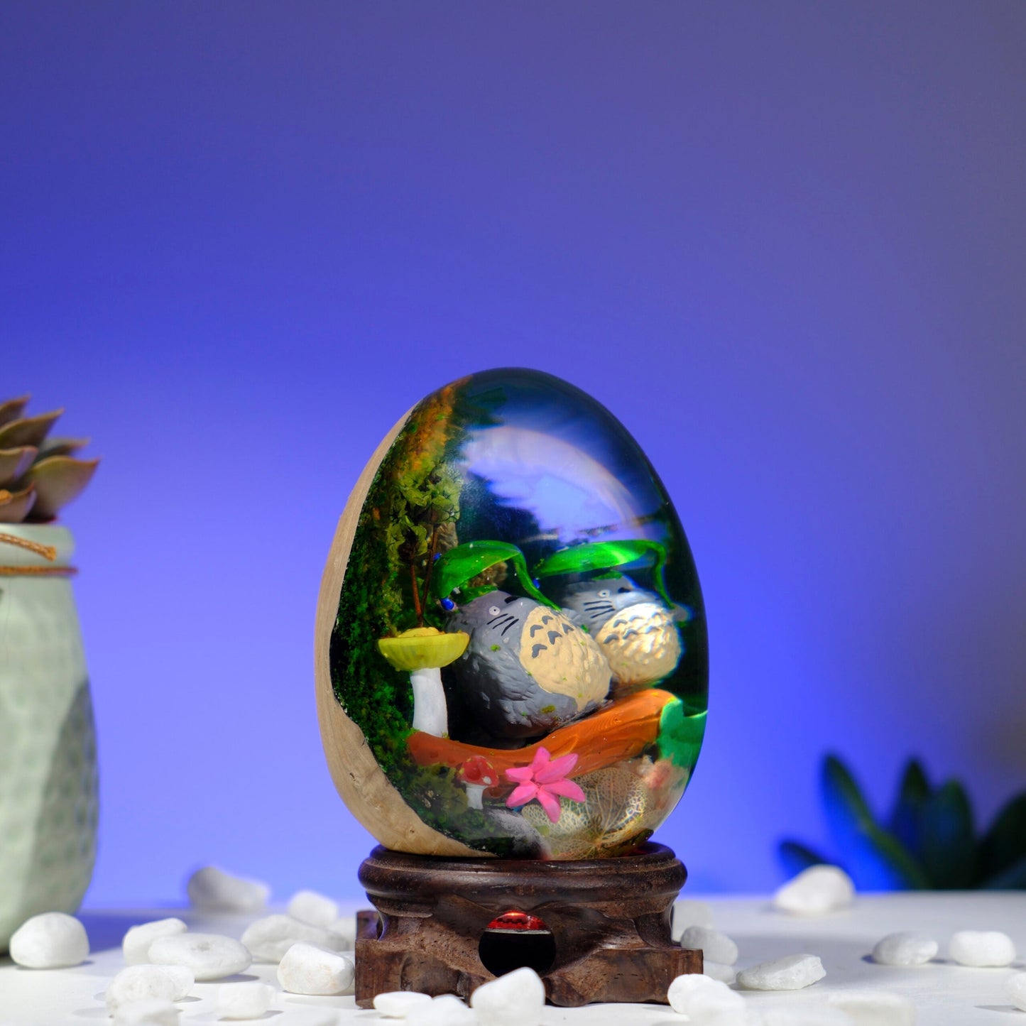 Childhood Anime Resin Lamp Egg