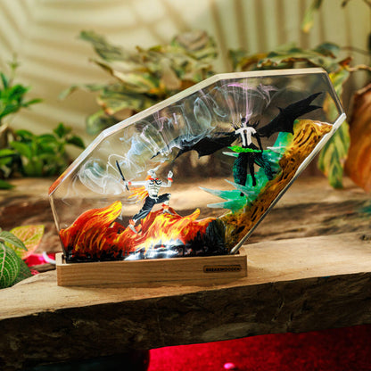 Fierce Battle Resin Lamp