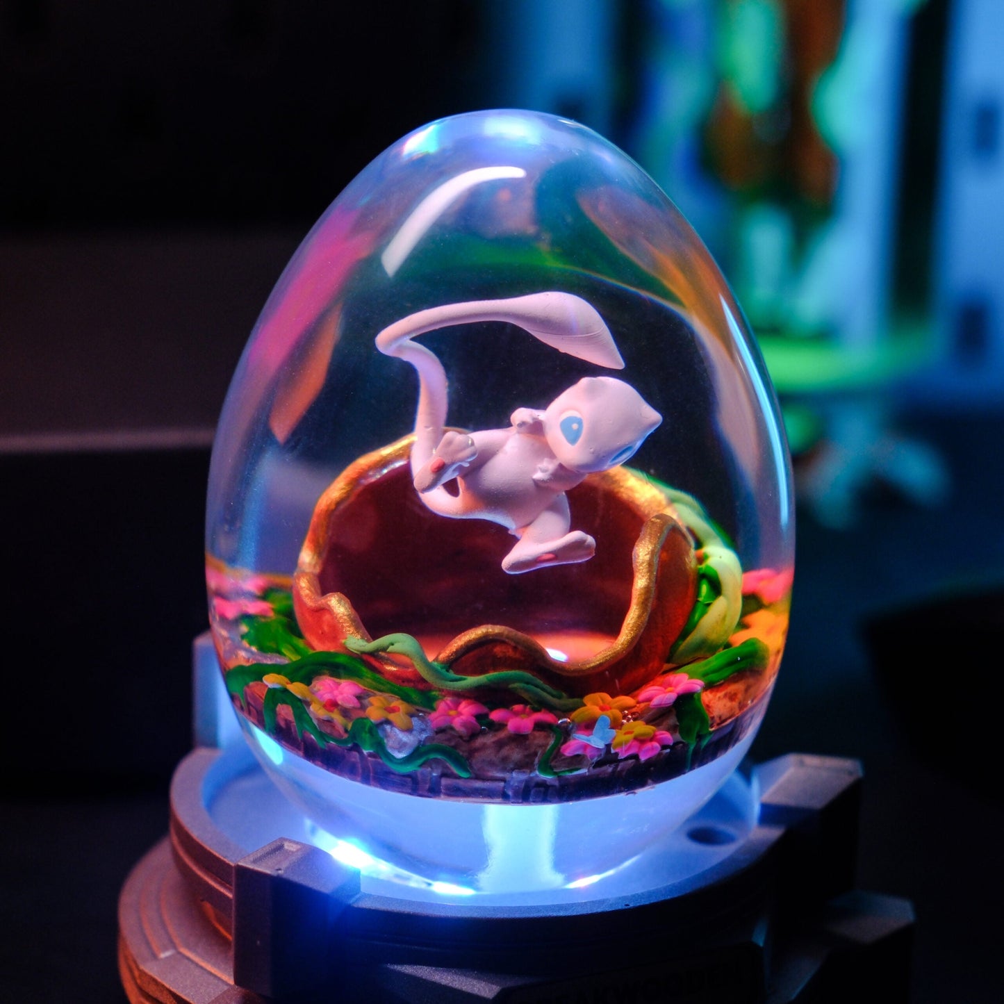 Mew Pokemon Resin Lamp Egg