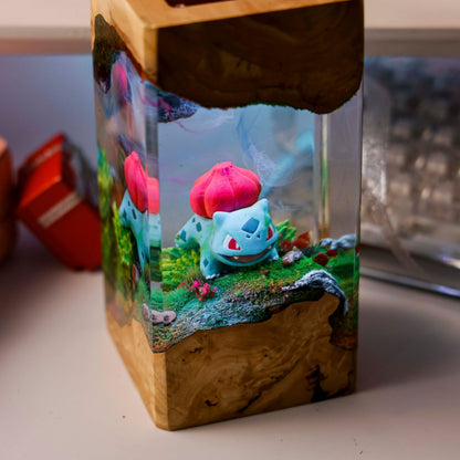 Bulbasaur Pokemon Resin Diorama Lamp