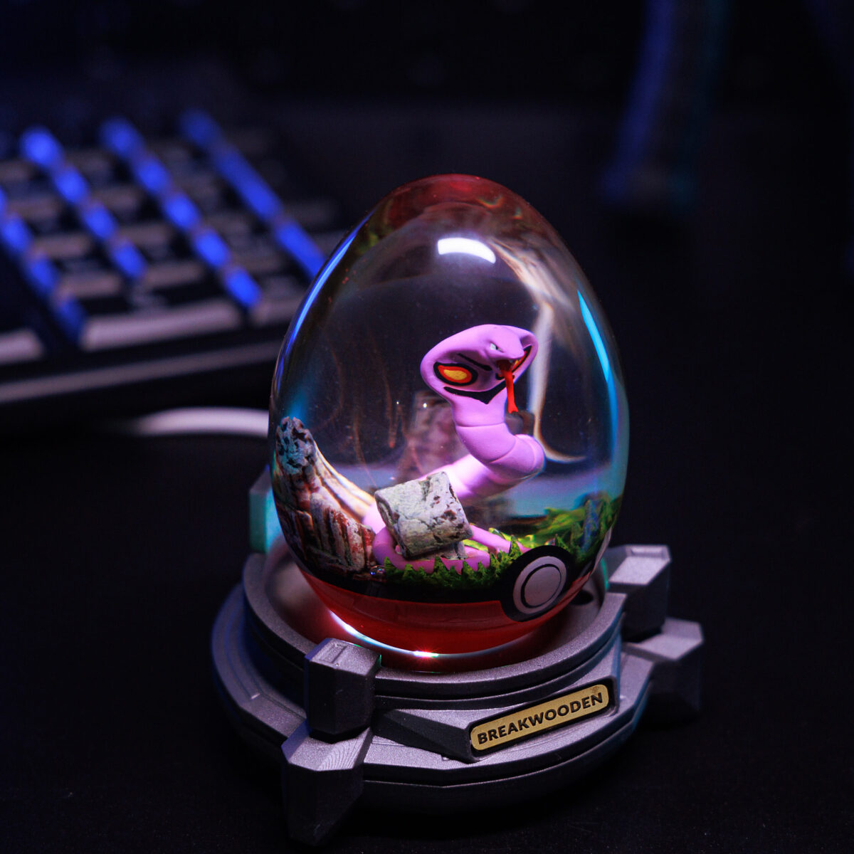 Arbok Pokemon Resin Lamp Egg