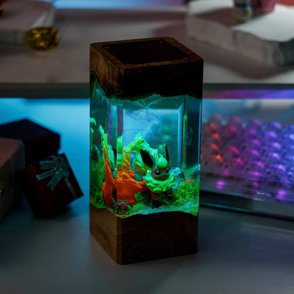 Flareon Pokemon Resin Diorama Lamp