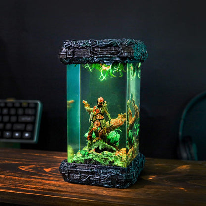 Predator Space Alien Epoxy Lamp