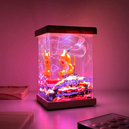 Cute Pikachu Pokemon Resin Epoxy Lamp, Night Light