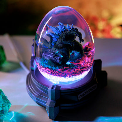 Gozilla Monster Resin Lamp Egg