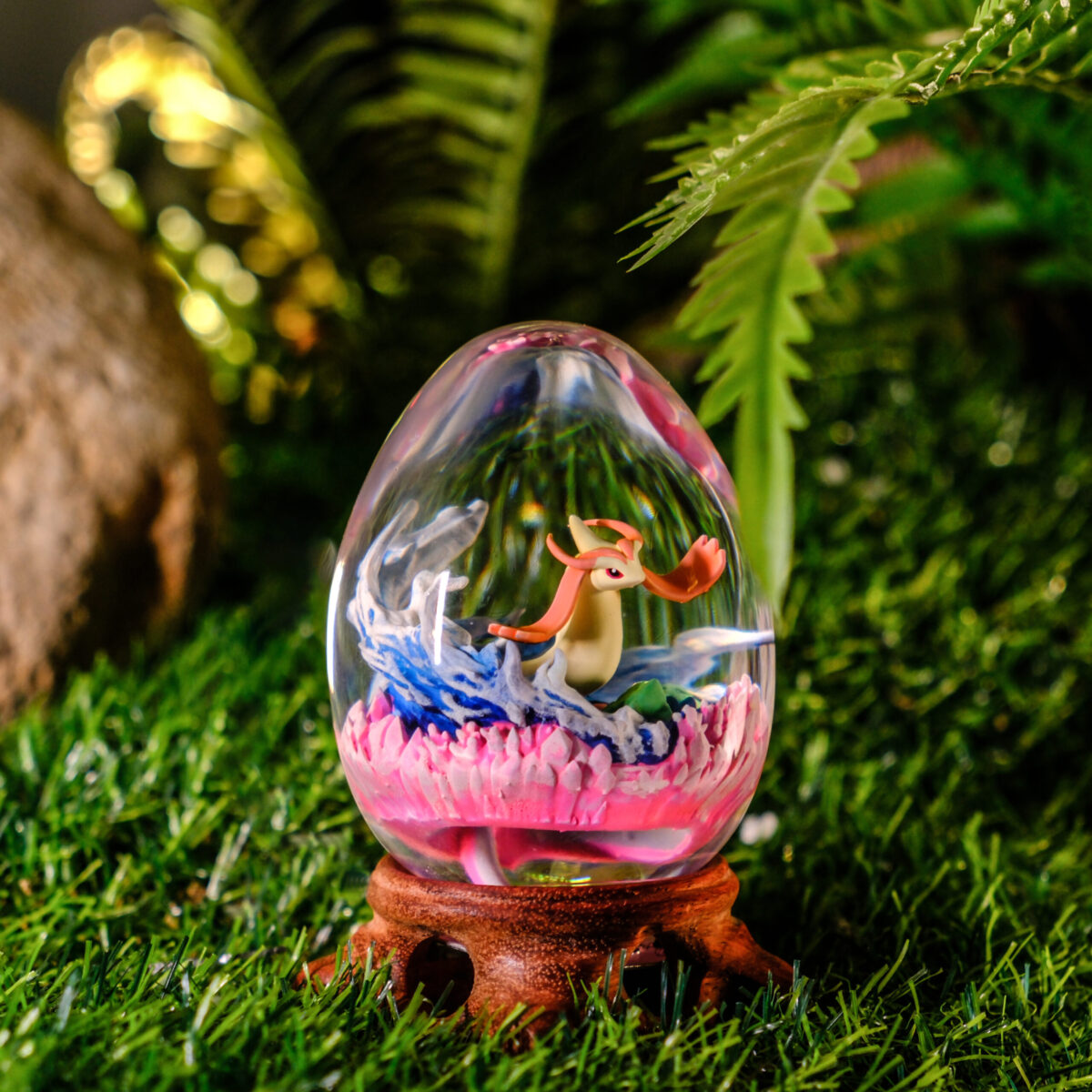 Milotic Pokemon Resin Lamp Egg