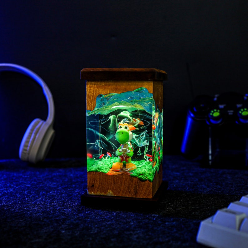 Custom Super Mario Yoshi inspired Night Lamp