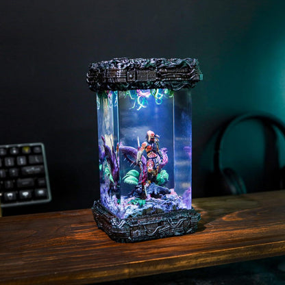 Predator Space Alien Epoxy Lamp