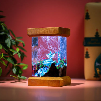 Vaporeon Pokemon Epoxy Lamp