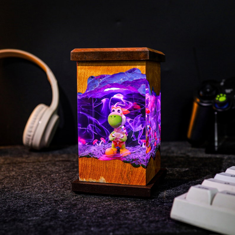 Custom Super Mario Yoshi inspired Night Lamp