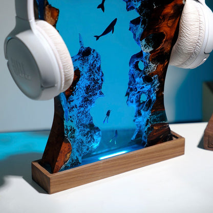 Whale Resin Epoxy Lamp