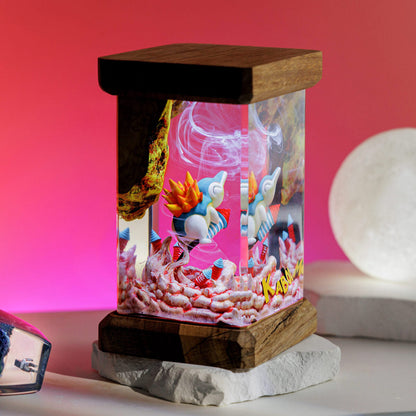 Hinoarashi Pokemon Resin Diorama Lamp