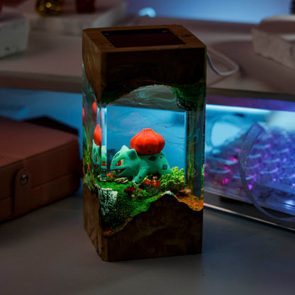 Bulbasaur Pokemon Resin Diorama Lamp