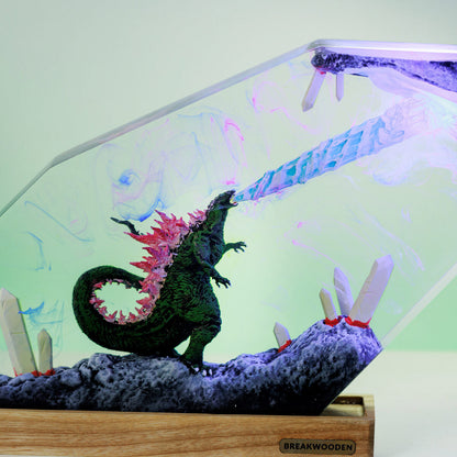 Godzilla Resin Lamp