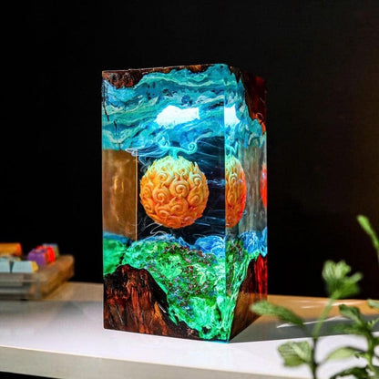 Devil Fruit One Piece Resin Epoxy Lamp