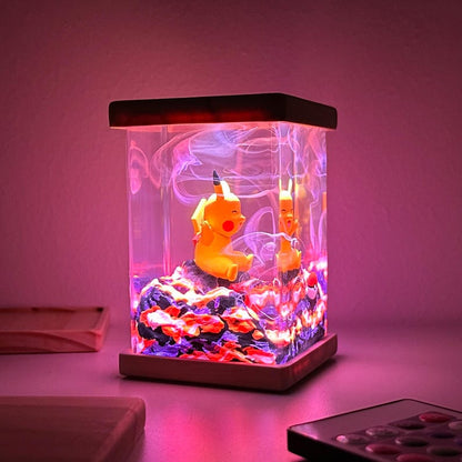 Cute Pikachu Pokemon Resin Epoxy Lamp, Night Light