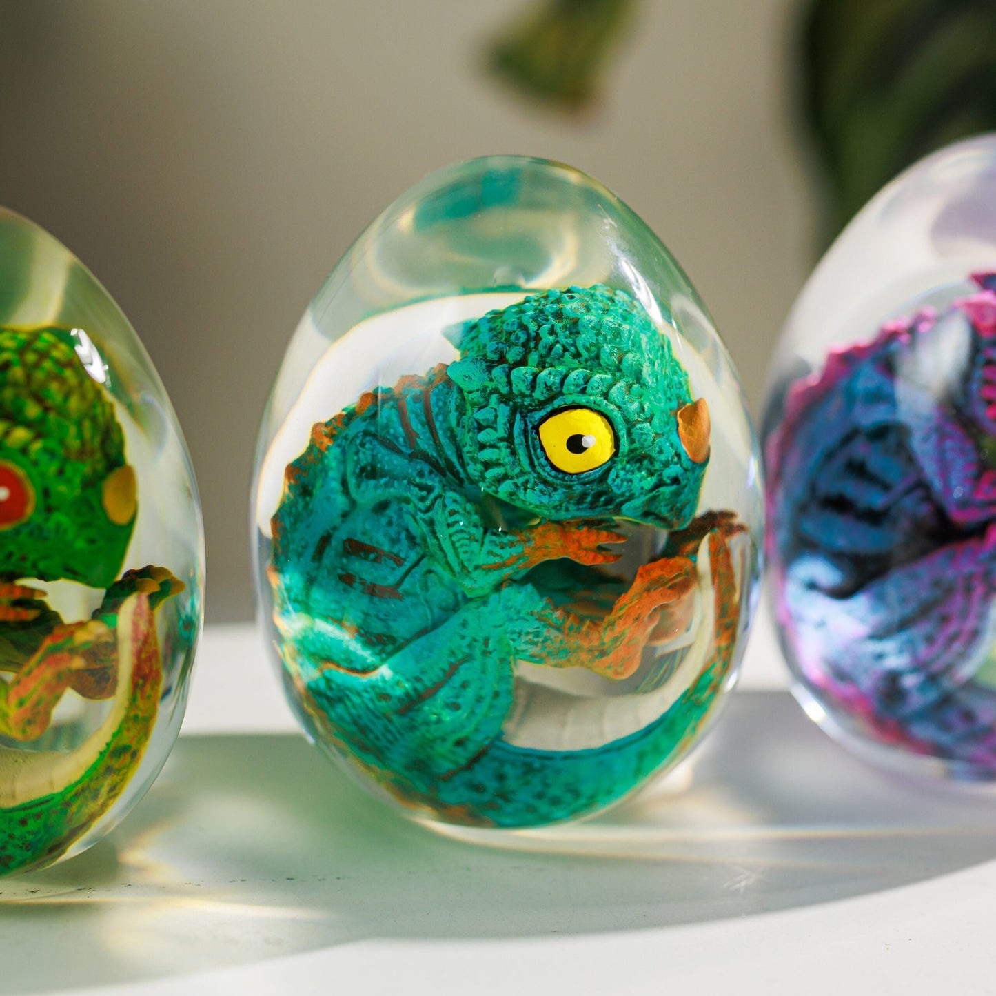 Dinosaur Resin Lamp Egg