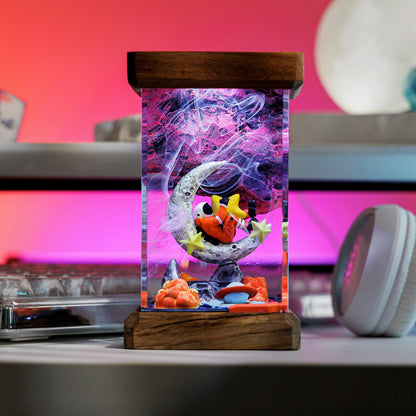 Astronaut on the Moon Resin Diorama Lamp